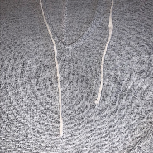 jcrew 100% Cotton Hooded Sweater Shirt Heather grey - Picture 4 of 15